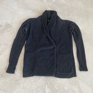 Lululemon Post Practice Black Cardigan